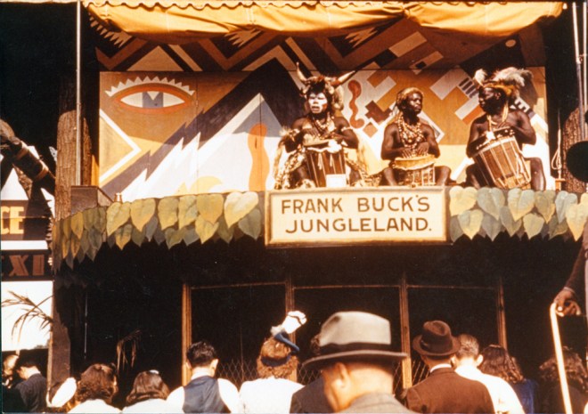 African Americans perform in Frank Buck’s Jungleland, a popular attraction at the 1939 World’s Fair. Paul Gillespie Collection of New York World’s Fair Materials, New-York Historical Society.